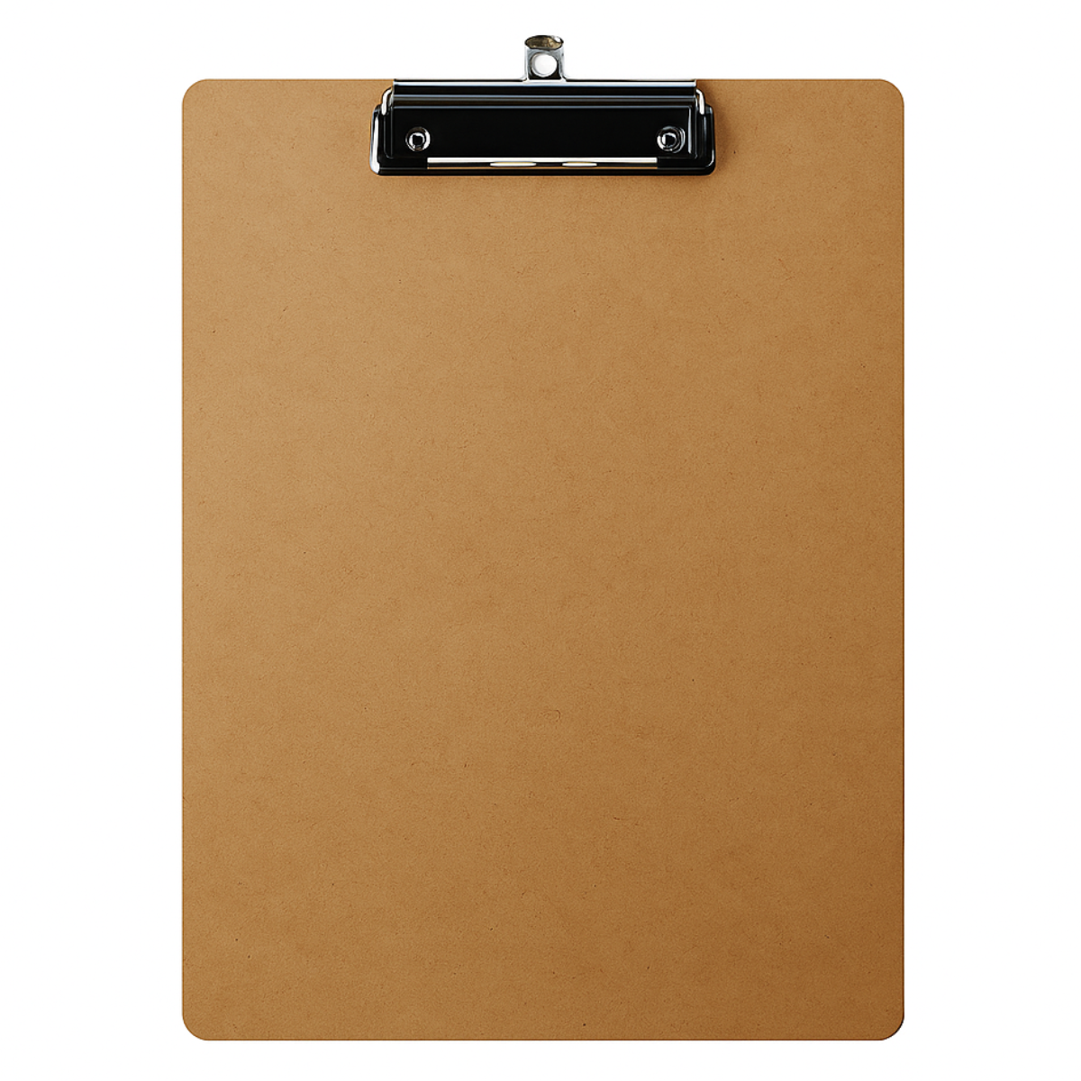 Lightweight Hardboard Clipboard – Standard Size 12.5" x 8-15/16" with Low Profile Metal Clip, Durable Writing Board for Office, School, Warehouse, or Field Use
