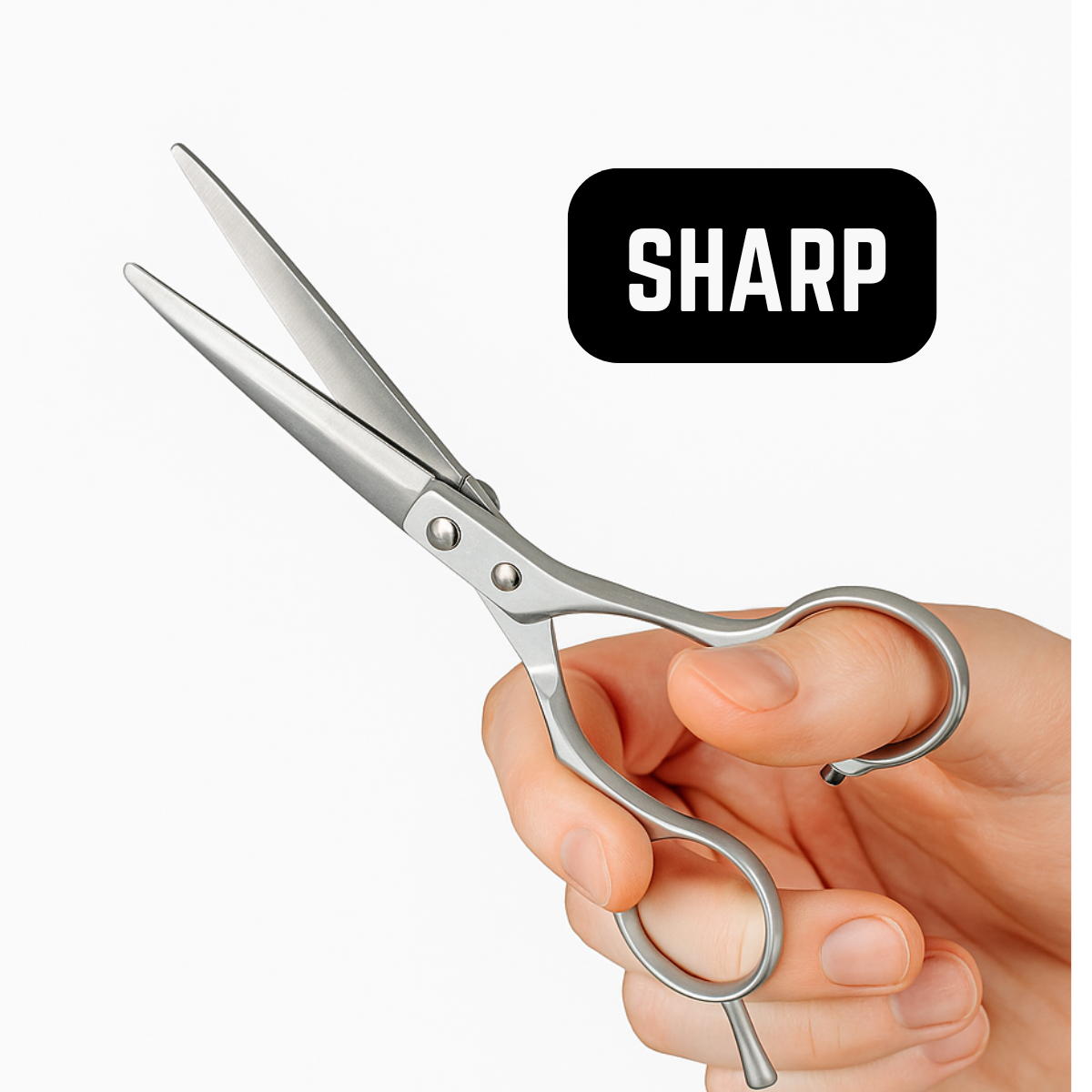 Professional Barber Scissors & Thinning Shears Set – 5" Stainless Steel Hair Cutting Tools with Snap Case & Extra Storage Compartment