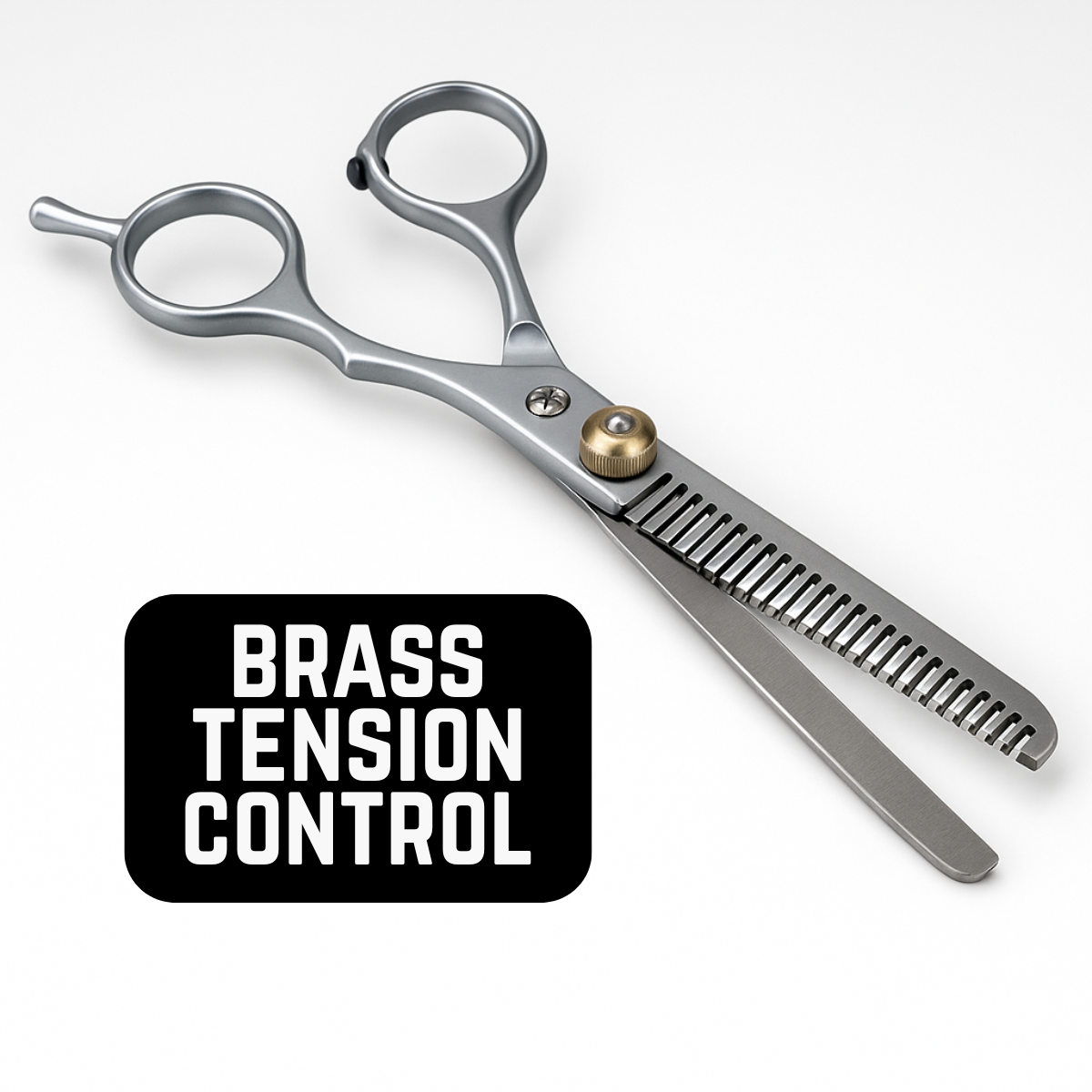 Professional Barber Scissors & Thinning Shears Set – 5" Stainless Steel Hair Cutting Tools with Snap Case & Extra Storage Compartment