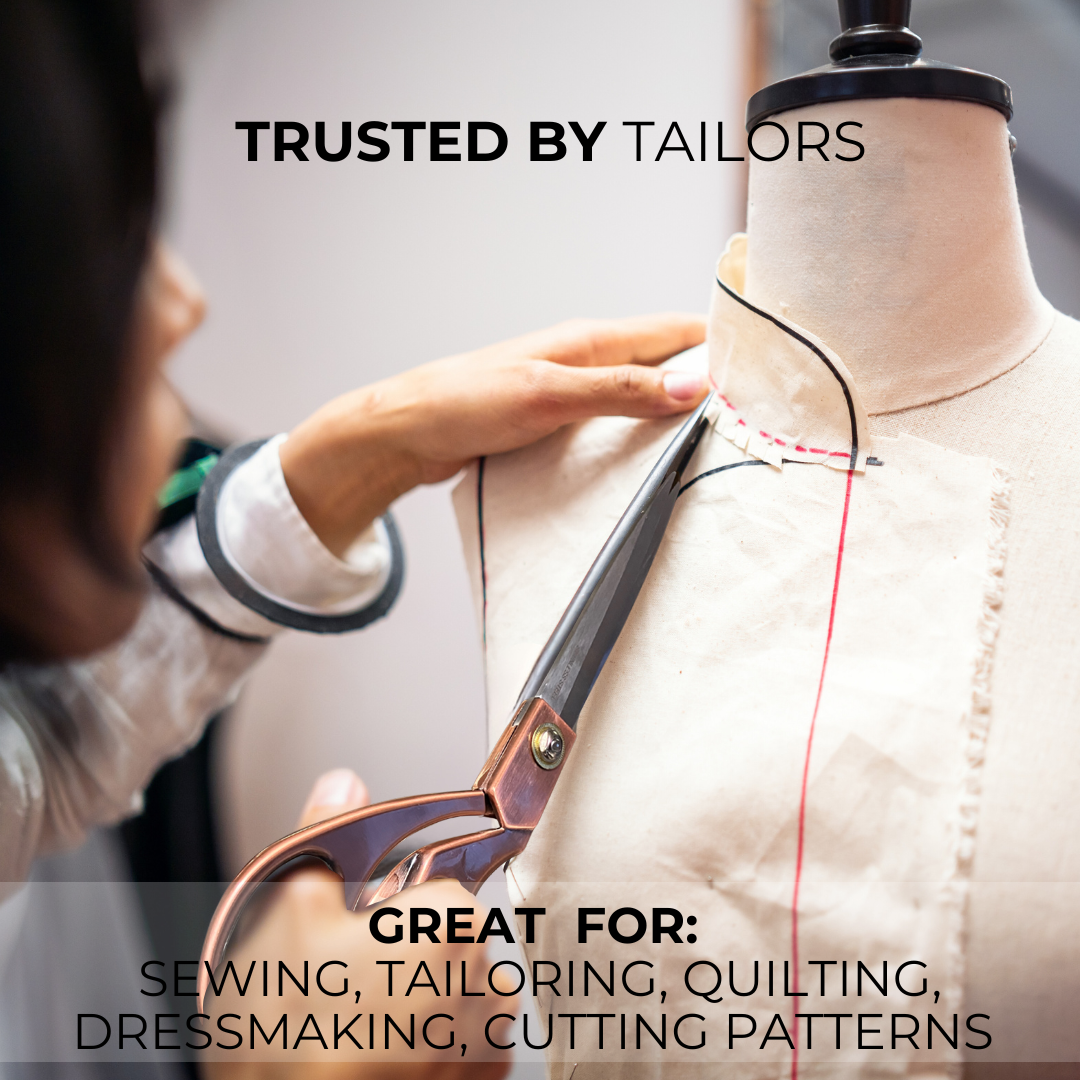 12-Inch Heavy Duty Tailor Scissors with Stainless Steel Blades and Comfort Grip Zinc Alloy Handle  - SC-77121