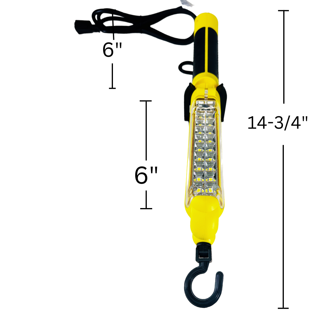 Heavy-Duty 20 LED Work Light with Built-in Outlet and Magnet