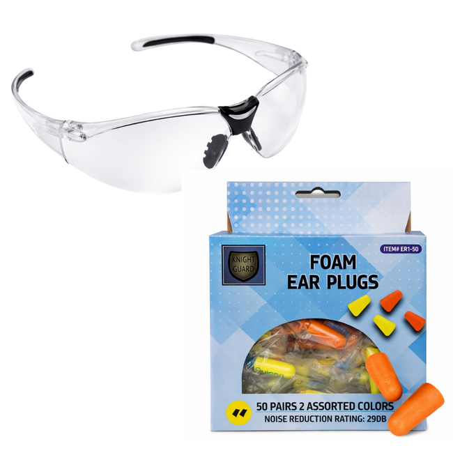 Personal Protection Safety Bundle — Eye & Ear Protection Kit