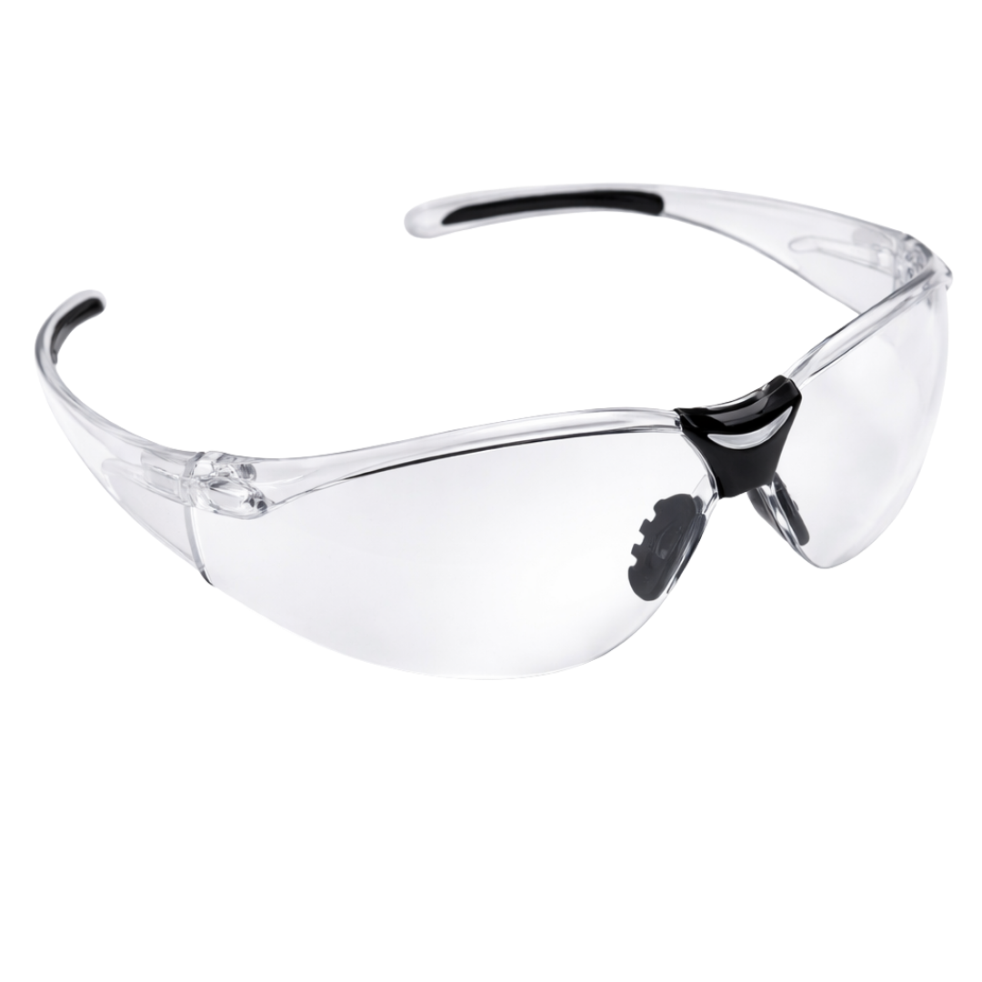 Clear High Impact Safety Glasses | Side Shields, Anti-Fog Coating, UV Protection, ANSI approved  - EY5P