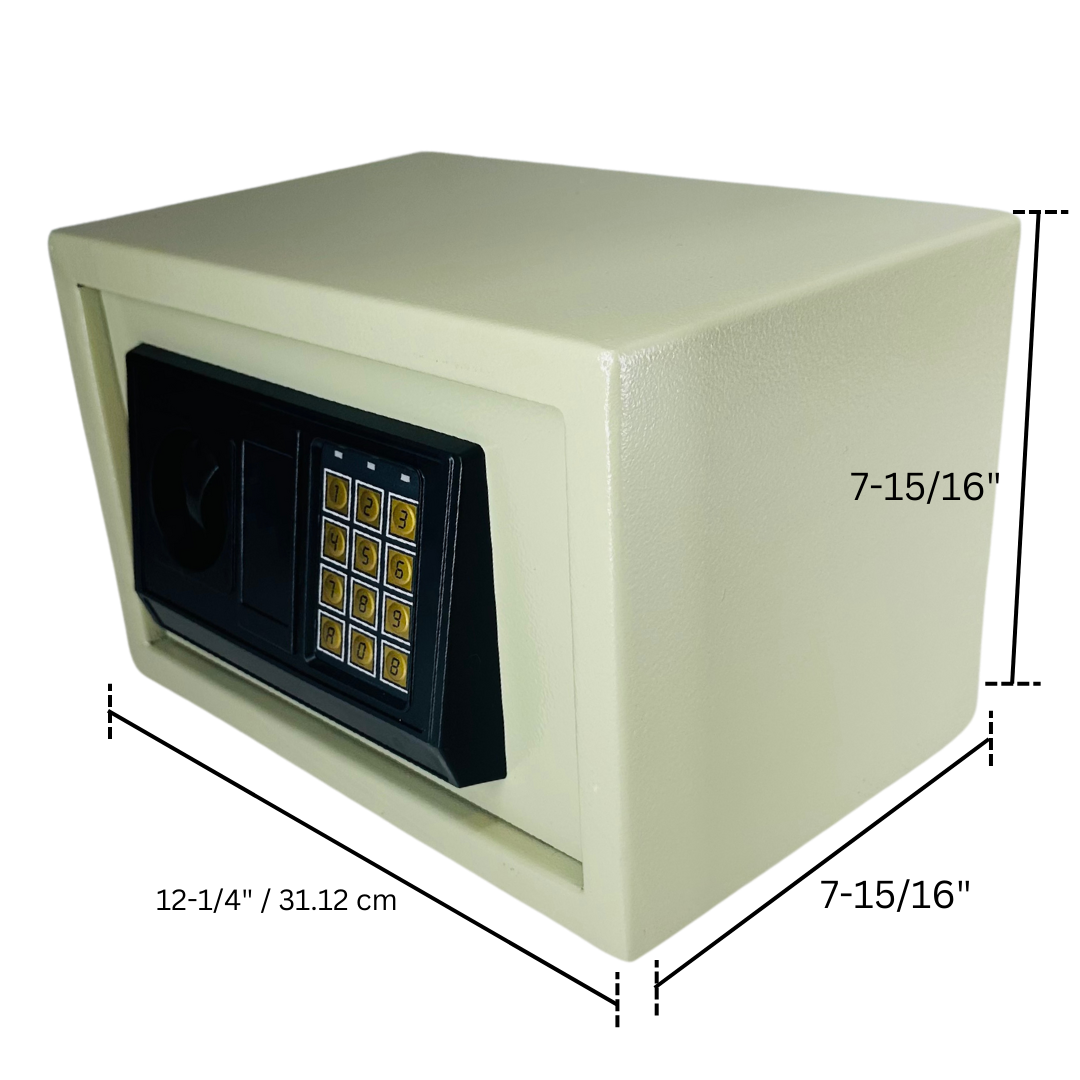 Metallic Digital Electronic Safe, 12.75" x 8 x 8"  - CAM-10281