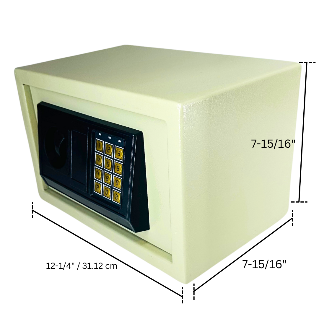 2 PC. Home Security Safe Duo – Digital Electronic Safes with Programmable Lock & Emergency Key Override
