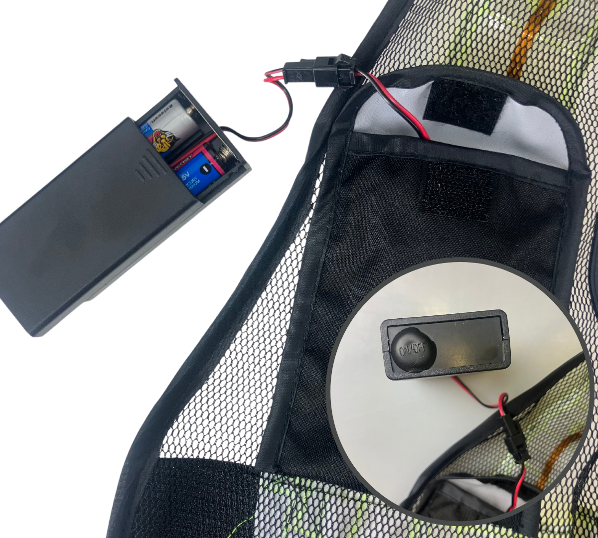 Black Lighted Safety Vest - SW-18347