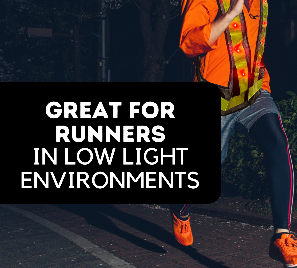 Black Lighted Safety Vest - SW-18347