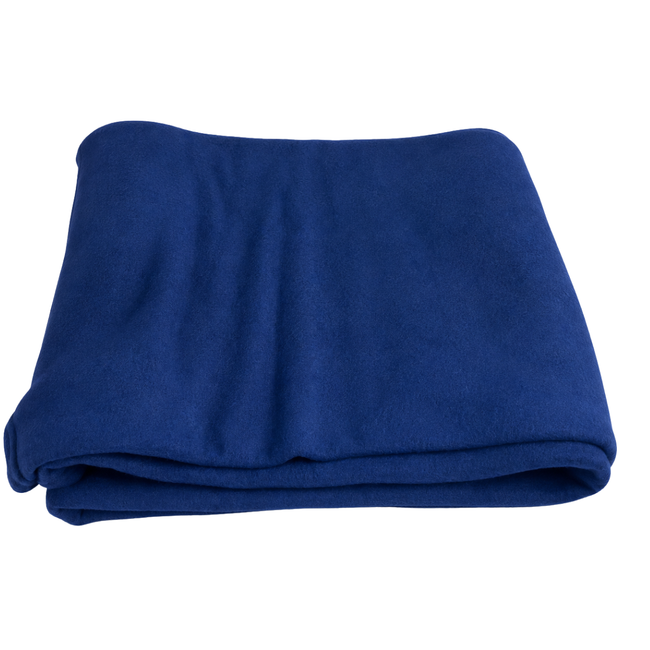 Navy Blue Fleece Blanket 60" x 80" – Soft 100% Polyester Lightweight Throw Blanket for Bed, Couch, Travel, Camping & Home