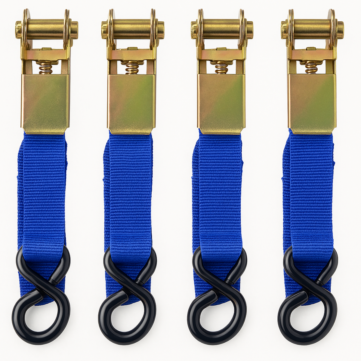 4 Piece Ratchet Tie Down Set (Pack of: 1) - TA7915-4