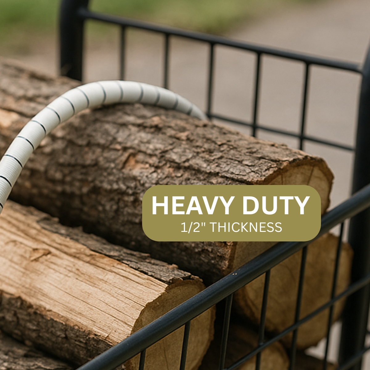 2 Pc. Heavy-Duty 24" White and Black Striped Bungee Cord with Rubber-Tipped Hooks – Strong Elastic Tie Down for Cargo, Camping, and Travel