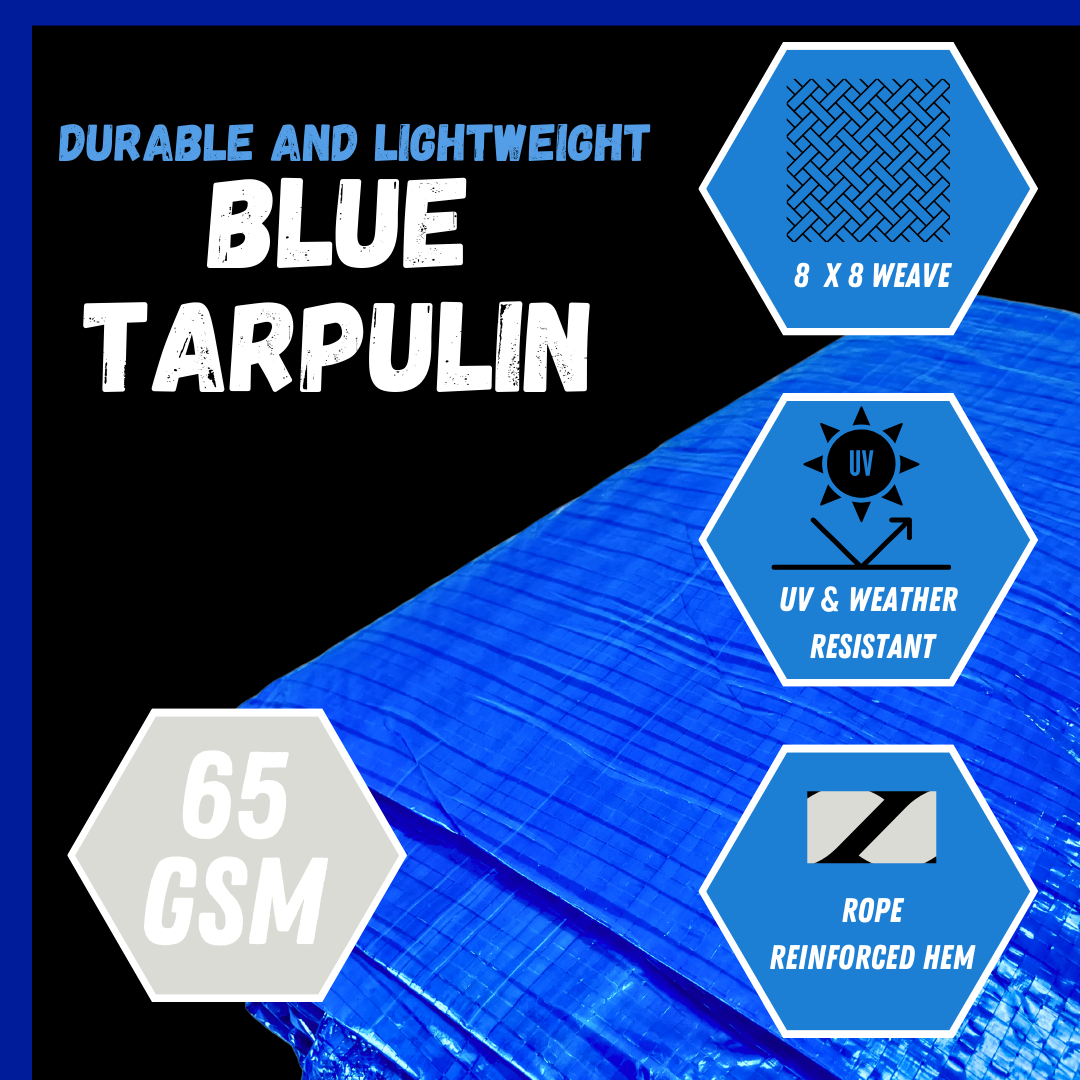 5x7 tarps Multipurpose Waterproof Blue PE Tarp 01: 5'X7'