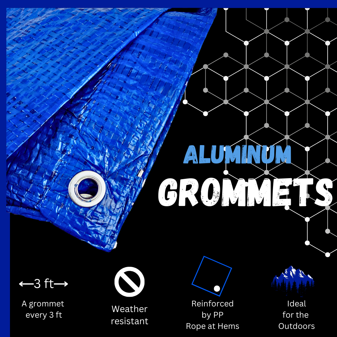 5x7 tarps Multipurpose Waterproof Blue PE Tarp 01: 5'X7'