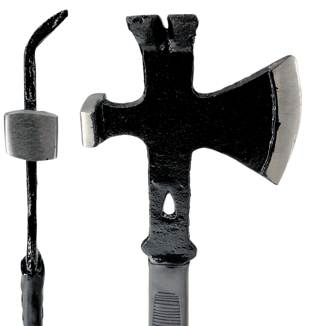 12" Multi-purpose Axe With Hammer Head And Crow Bar Tip