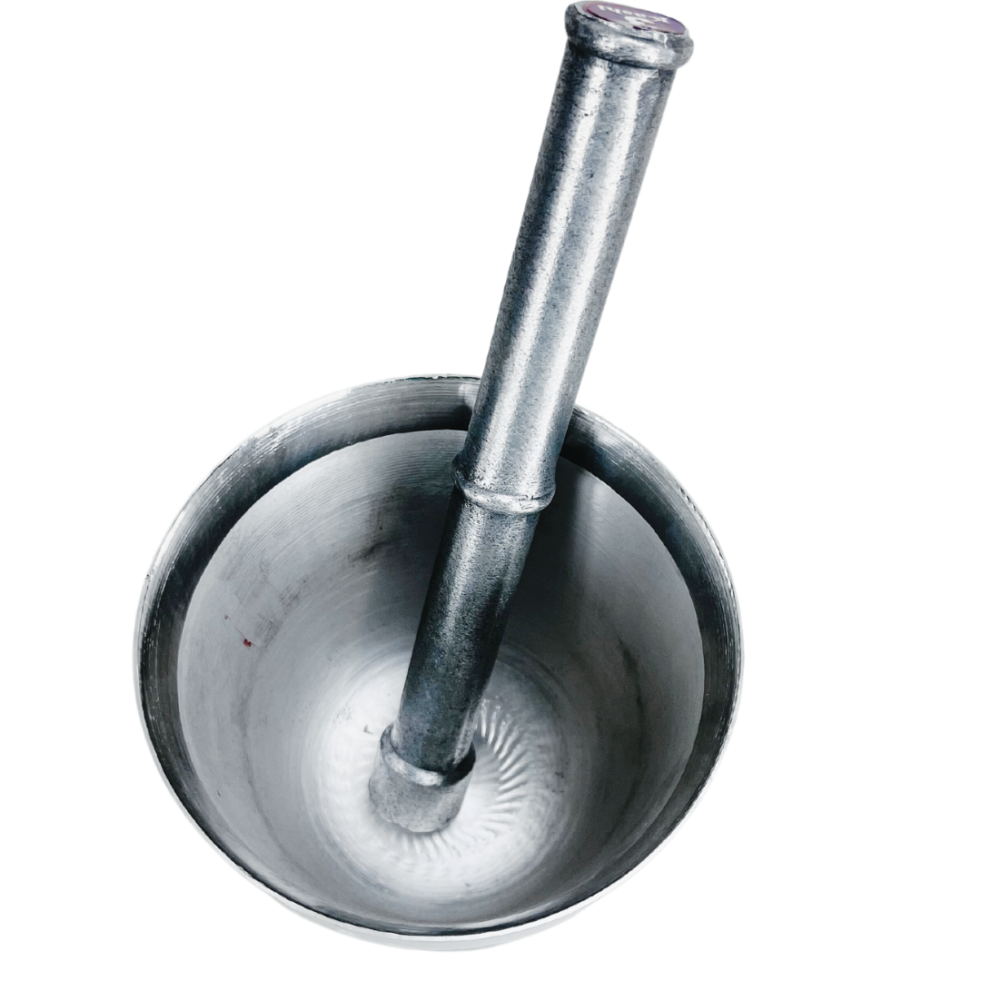 Mortar and Pestle Set – 3.5 Inch Bowl with 6.5 Inch Pestle for Grinding Spices, Herbs, Pills & Dry Ingredients – Heavy Duty Kitchen Grinder