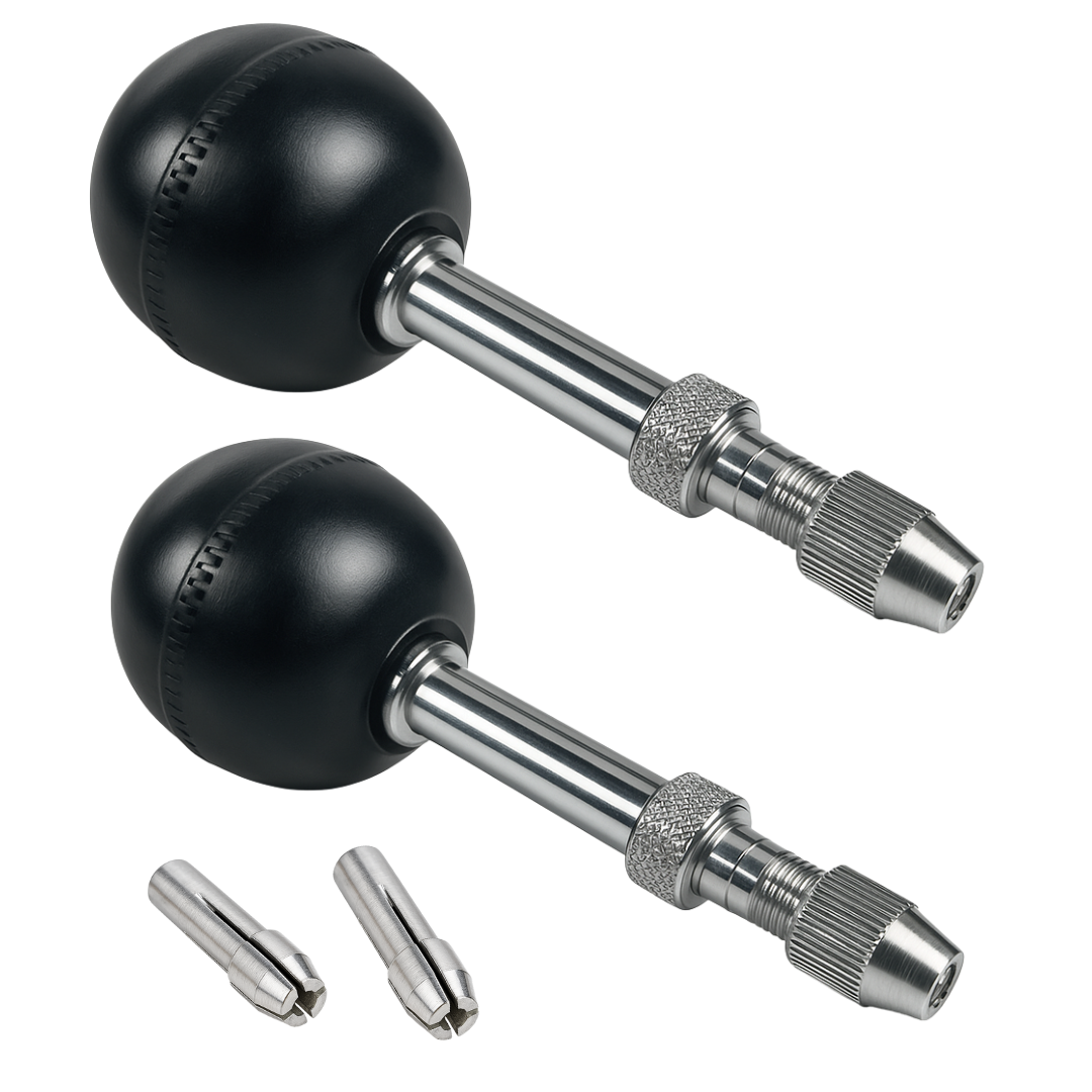 Pin Vises with Swivel Ball Head (Pack of: 2) - TJ01-03300-Z02