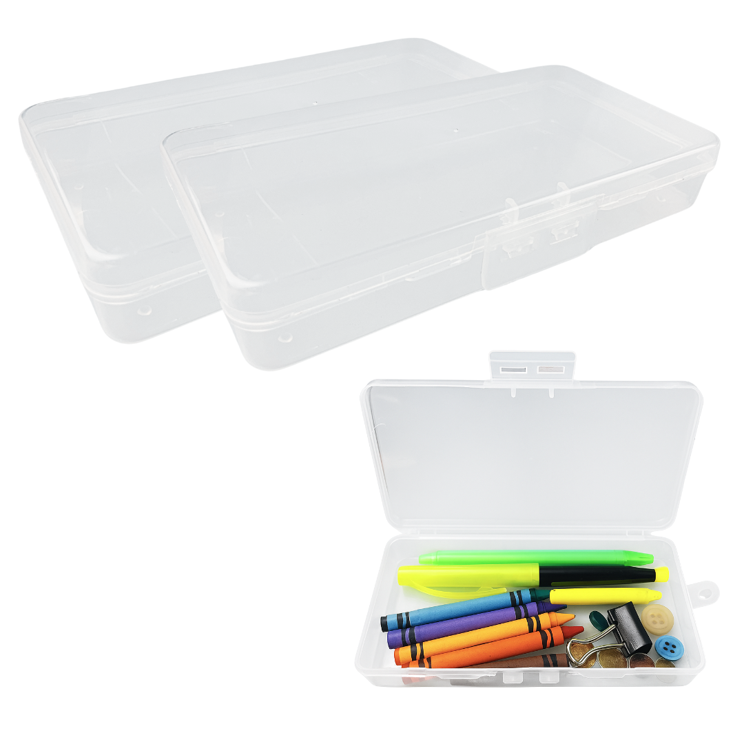 2 Pack Single Compartment Storage Box, 7" Long  - TJ05-98703-Z02