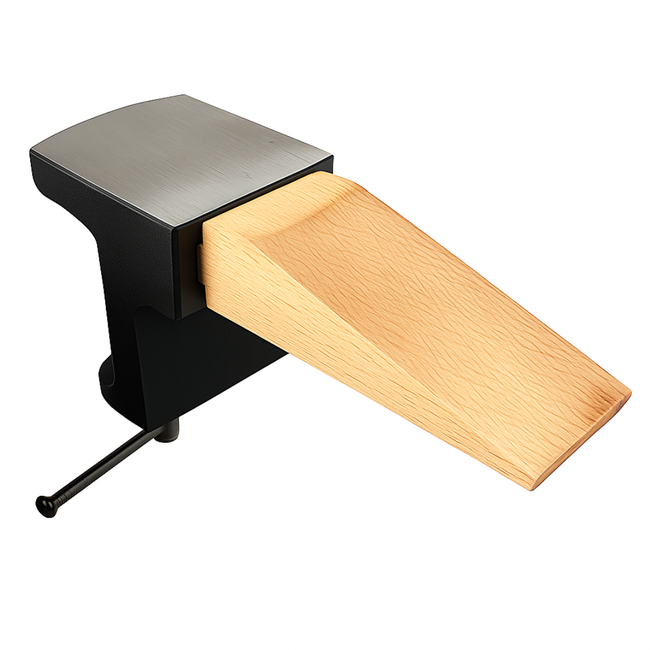 Jeweler’s Anvil with Bench Pin – 2.75" x 3.25" Mini Workbench Anvil and Pin Set – Mountable Bench Block for Jewelry Making & Metal Work