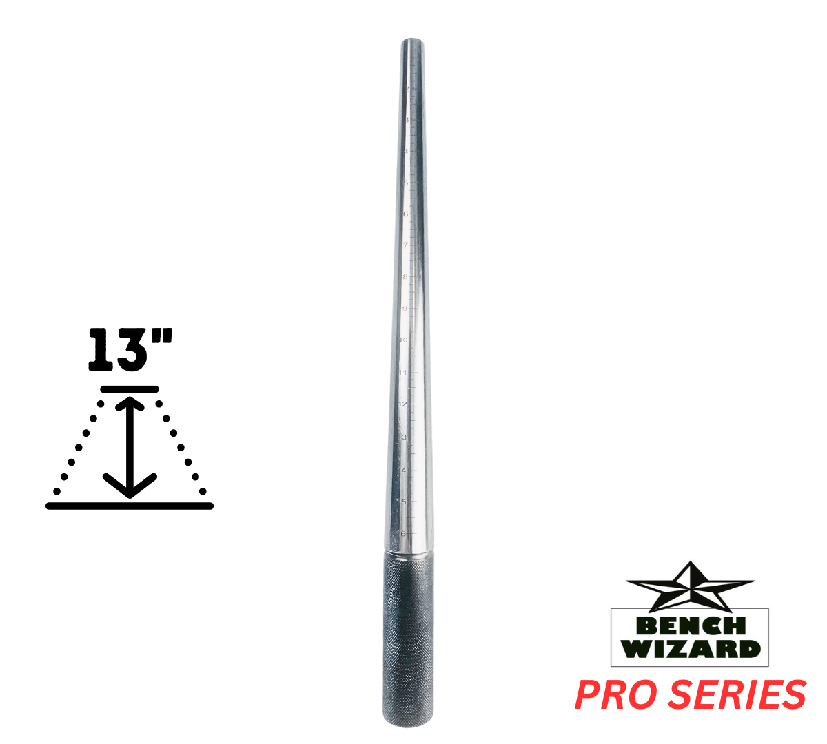 Jewelry Shaping & Forming Kit — Solid Ring Mandrel + Dual-Head Nylon/Rubber Utility Hammer