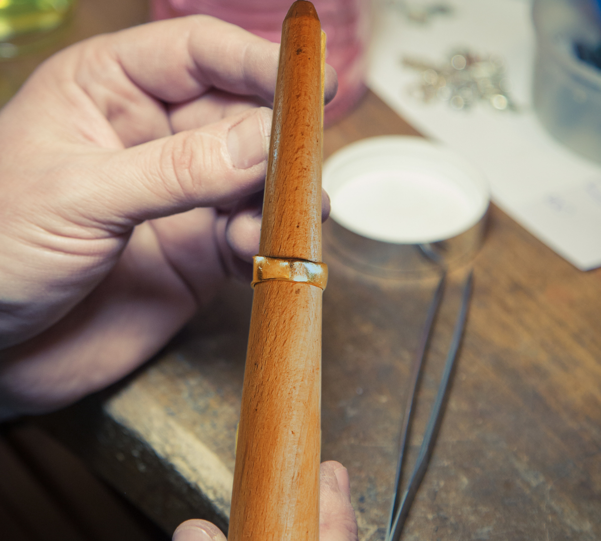 7" Mini Wooden Ring Mandrel  - TJ01-19715