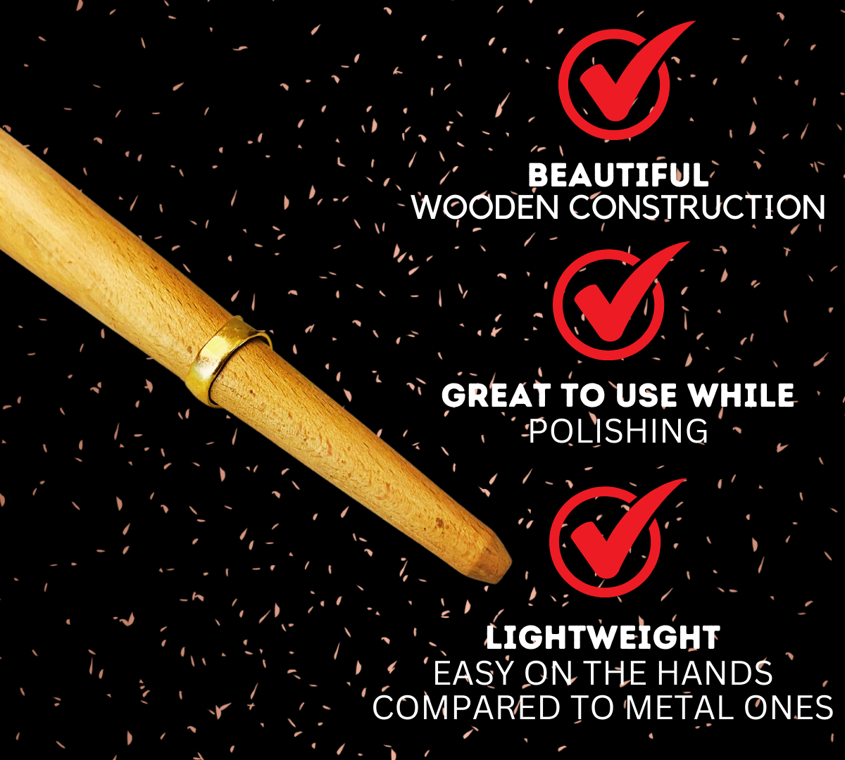 7" Mini Wooden Ring Mandrel  - TJ01-19715