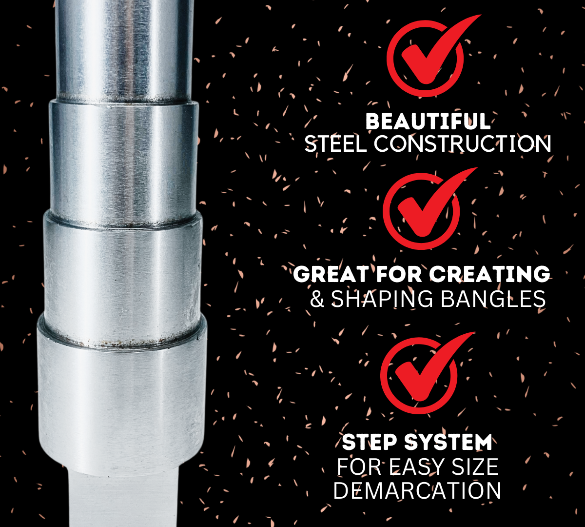 4 Tiered Bangle Bracelet Heavy Steel Mandrel  - TJ-17108