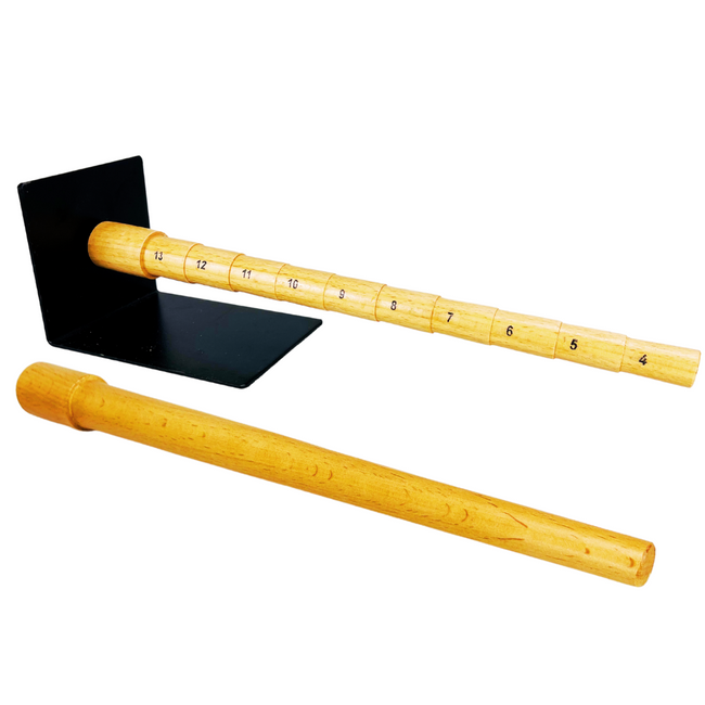 Wooden Step Ring Mandrel Set With Steel Work Platform  - TJ-31784