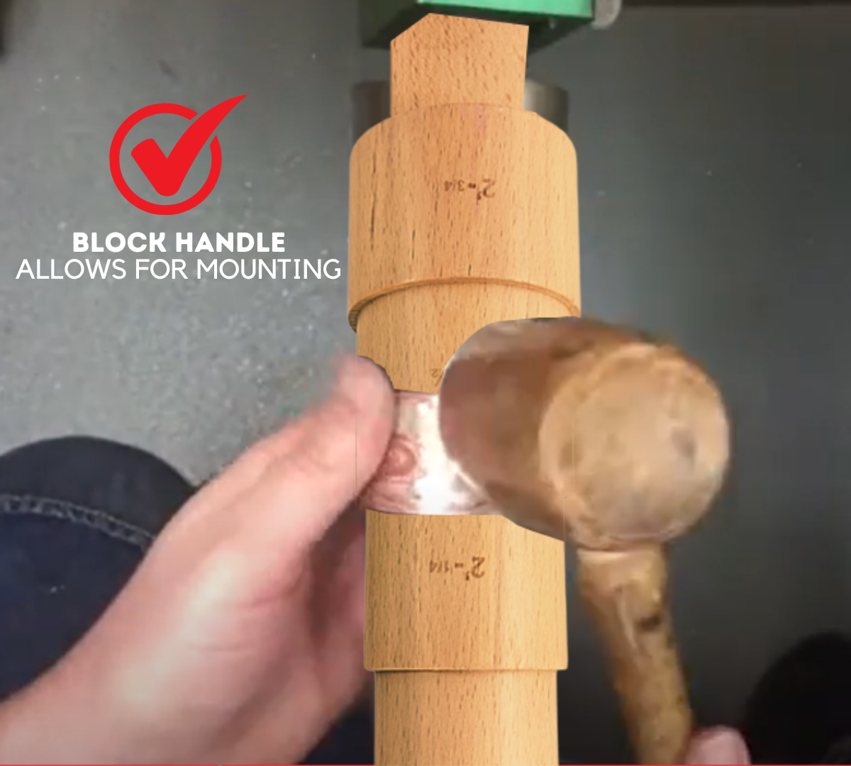 Hardwood Round Bracelet 4 Step Mandrel  - TJ-31783