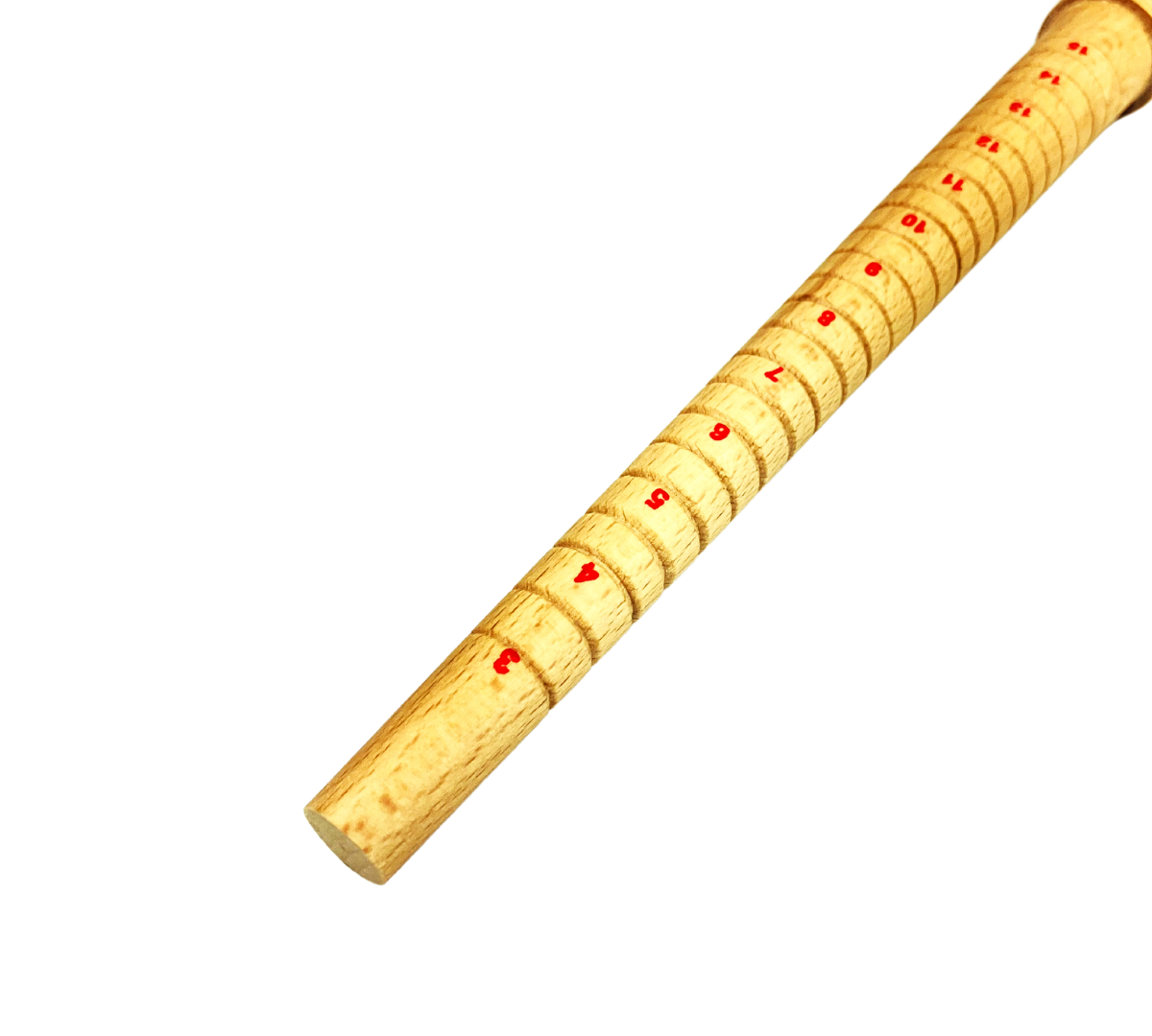 13" Classic Ring Mandrel | Sizes 3-15 Marked | Half Increment Sizes Included