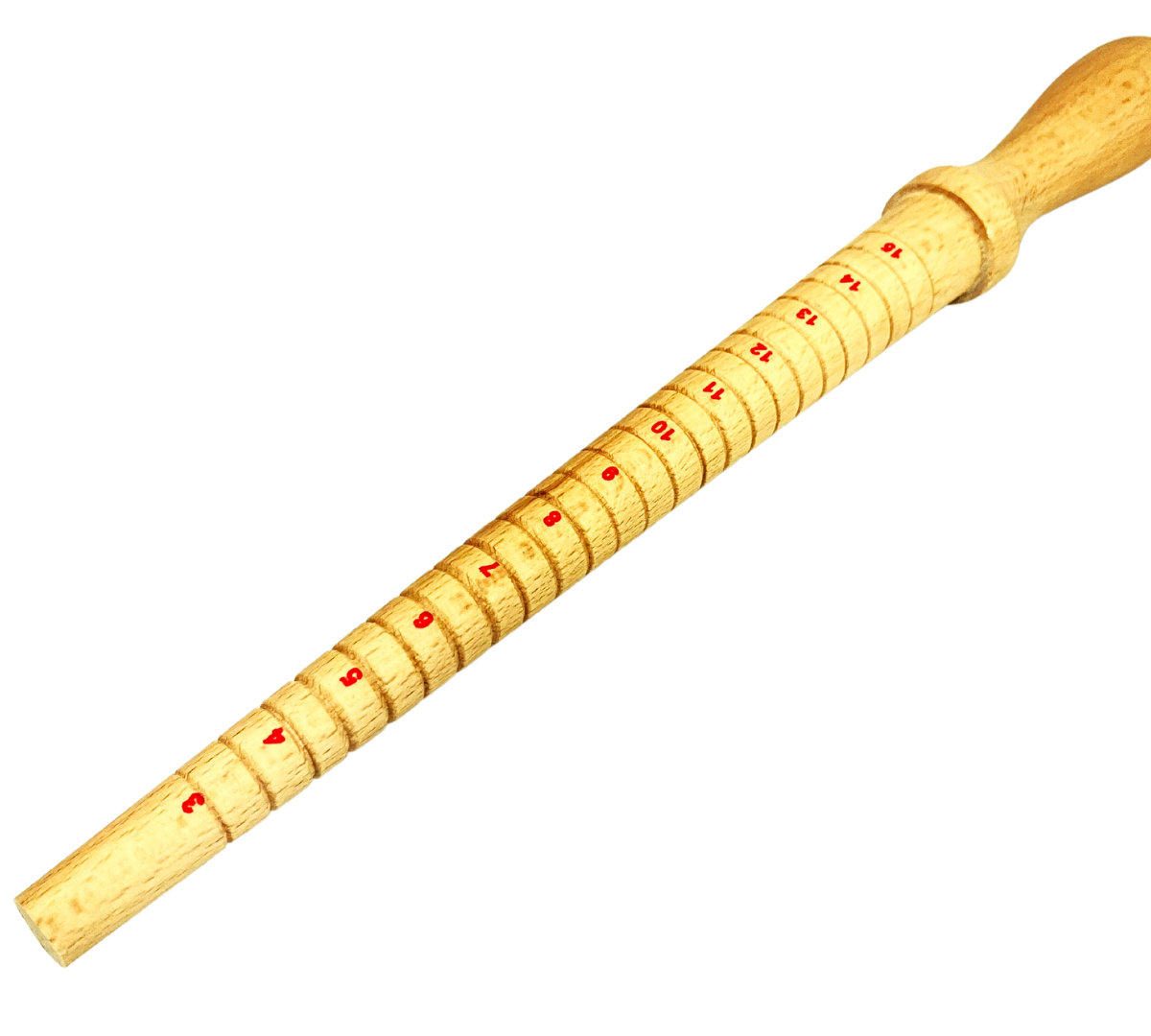 13" Classic Ring Mandrel | Sizes 3-15 Marked | Half Increment Sizes Included