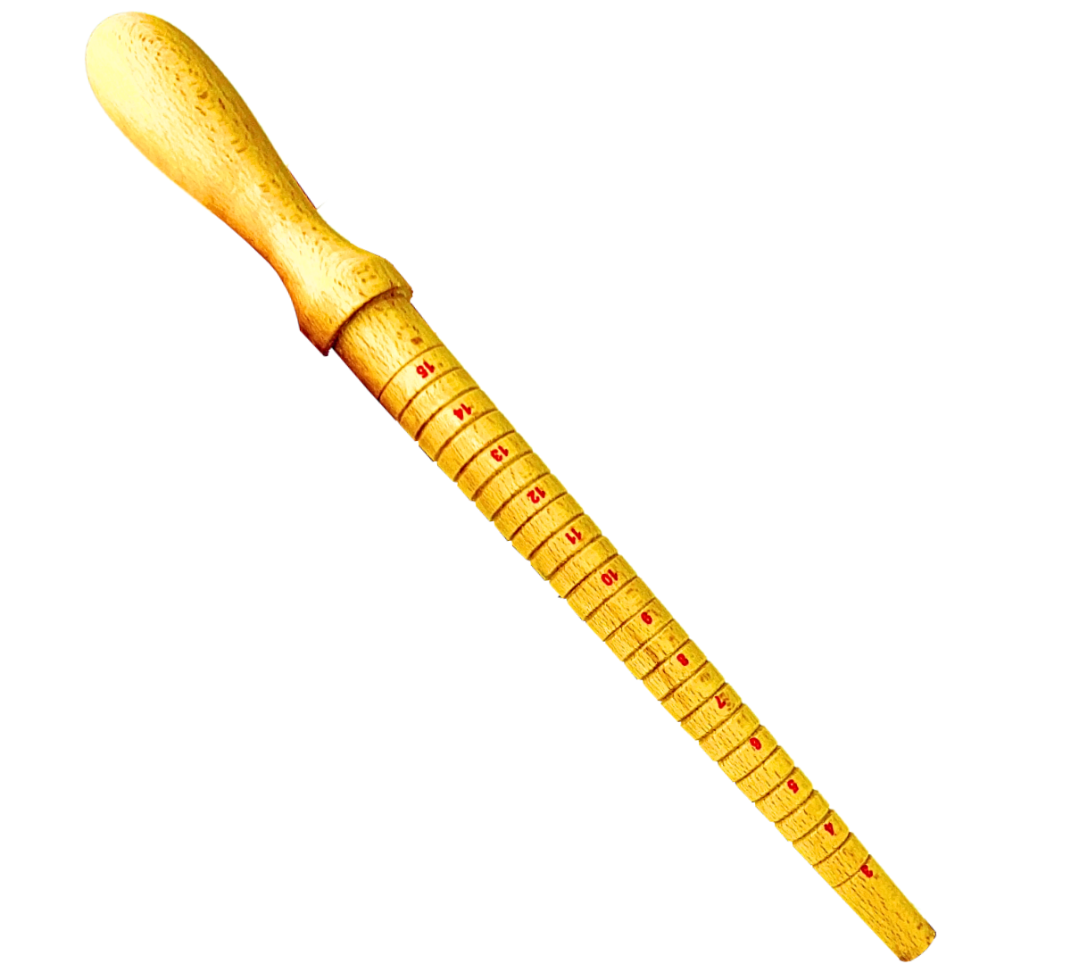 13" Classic Ring Mandrel | Sizes 3-15 Marked | Half Increment Sizes Included