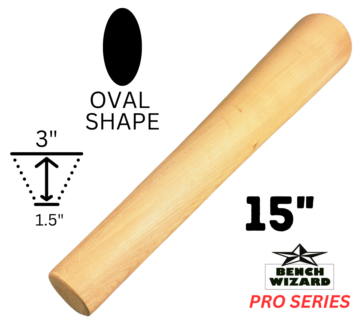 15" Oval Shaped Bracelet Mandrel  Size 1.25" To 3"  - TJ01-09737