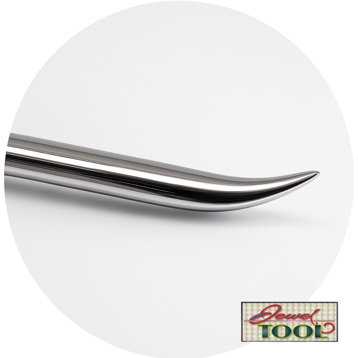 6 Inch Curved Burnisher With Wooden Handle  - TJ01-09786