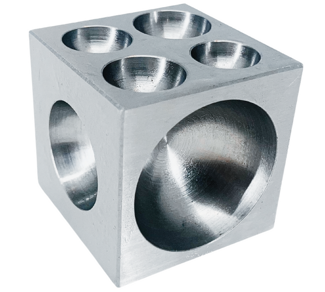1-1/2 Inch Cube Shaped Doming Block For Bending Metal  - TJ9820-15