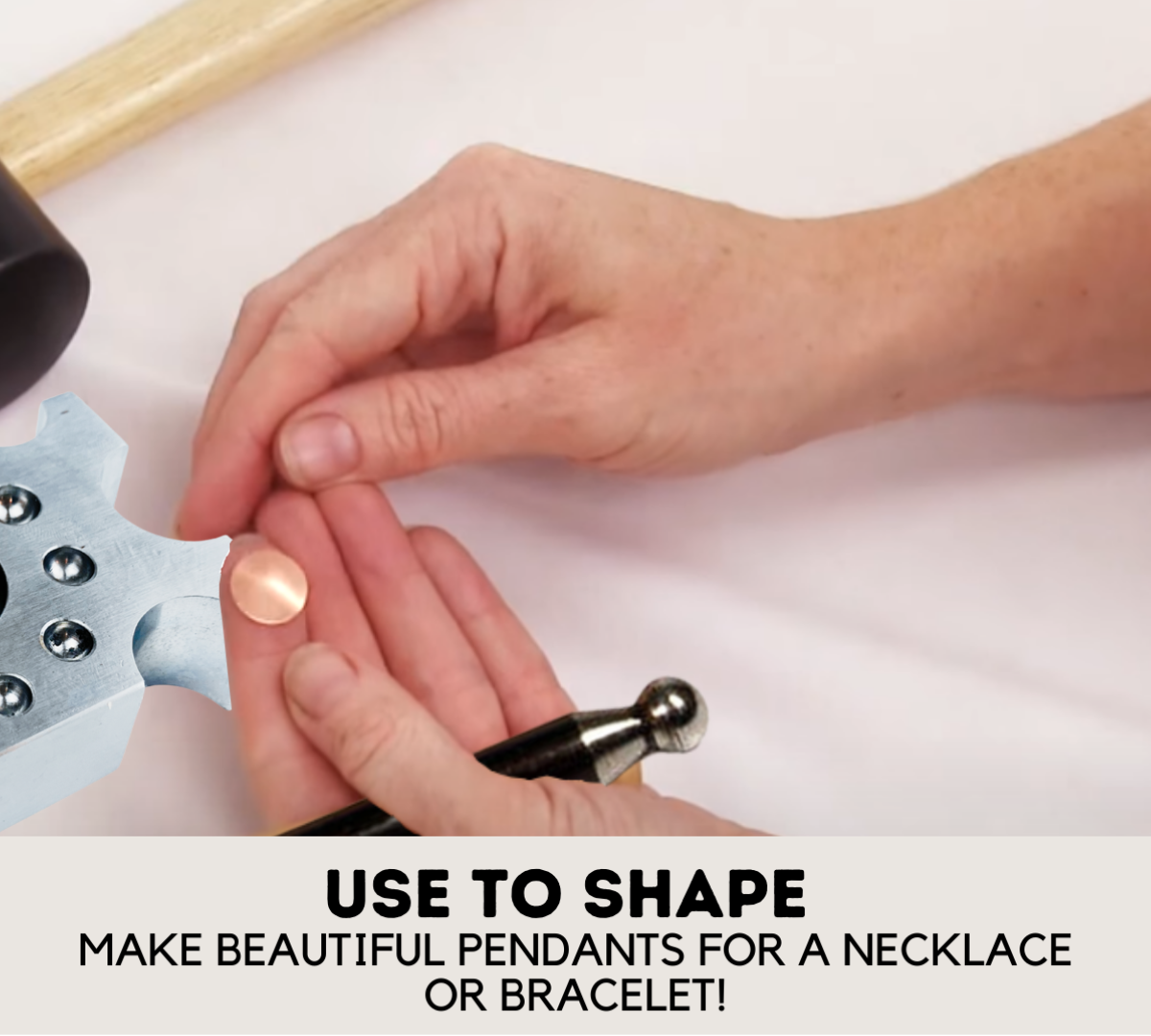 Half Spheres & Half Cylinders Dapping Block  - TJ01-09830