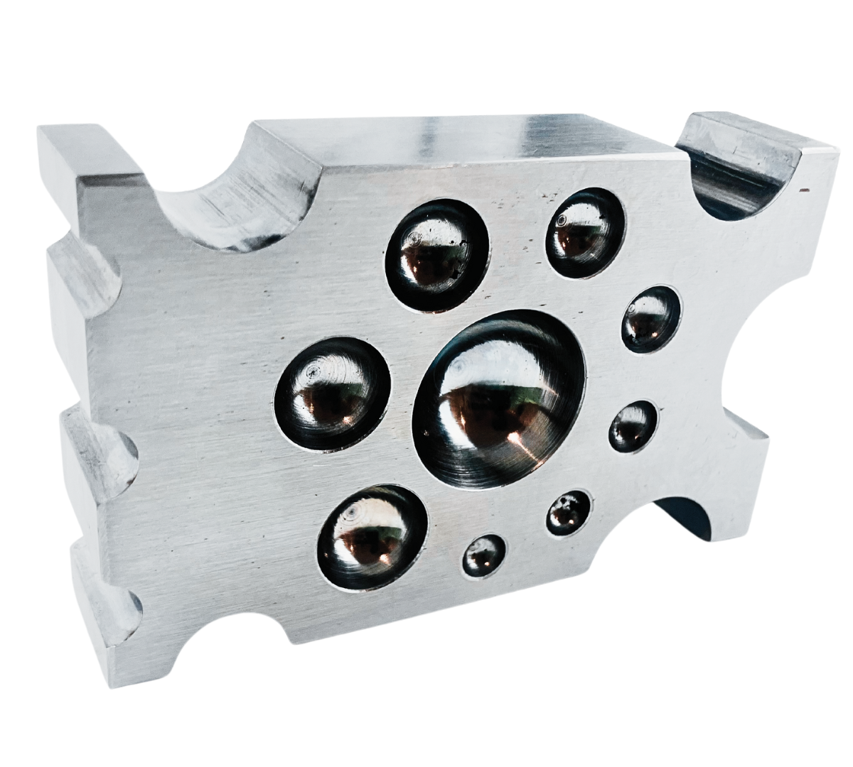 Half Spheres & Half Cylinders Dapping Block  - TJ01-09830