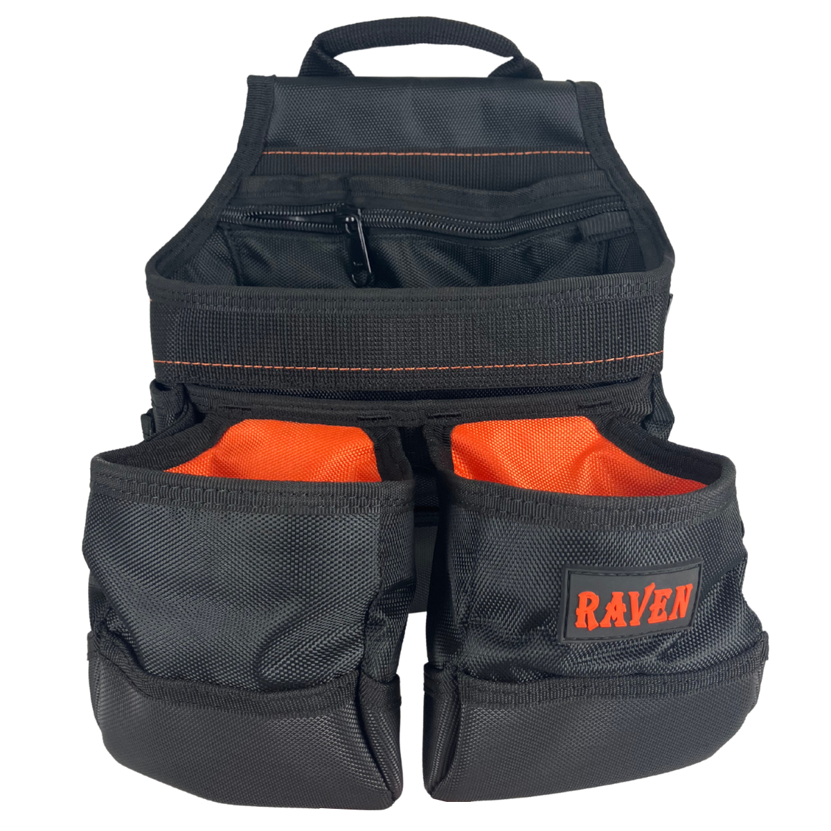 Heavy Duty Framer’s Tool Pouch with 1680D Polyester, 3” Belt Tunnel, Metal Tape Holder & Multi Pockets for Nails, Screws, Tools – Construction Work Belt Pouch Organizer