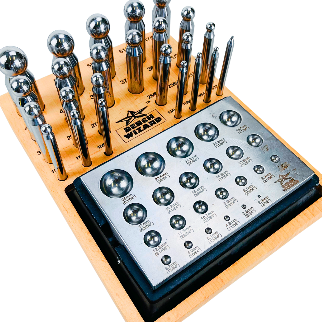 Dapping 24 Piece Dapping Punches and Plate – ToolUSA