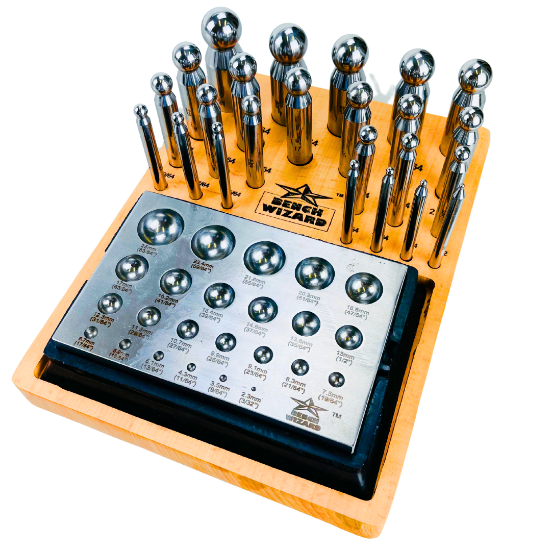 Dapping 24 Piece Dapping Punches and Plate – ToolUSA