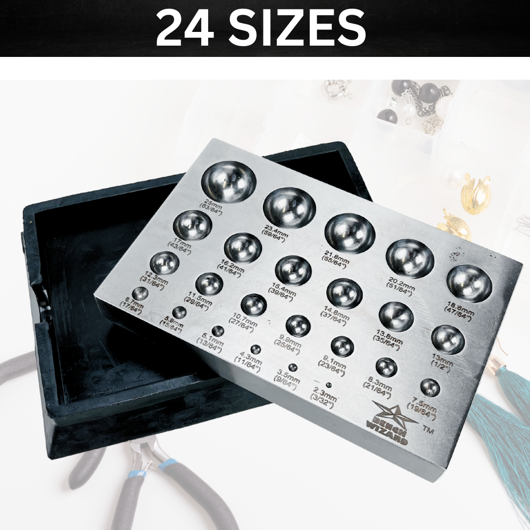 24 Piece Dapping Punches and Plate