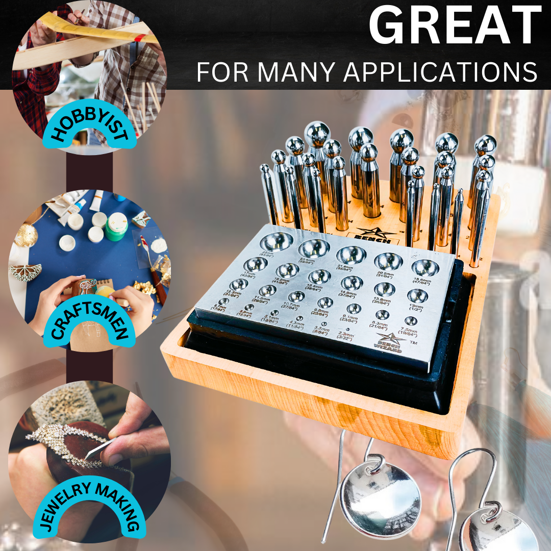 Dapping 24 Piece Dapping Punches and Plate – ToolUSA