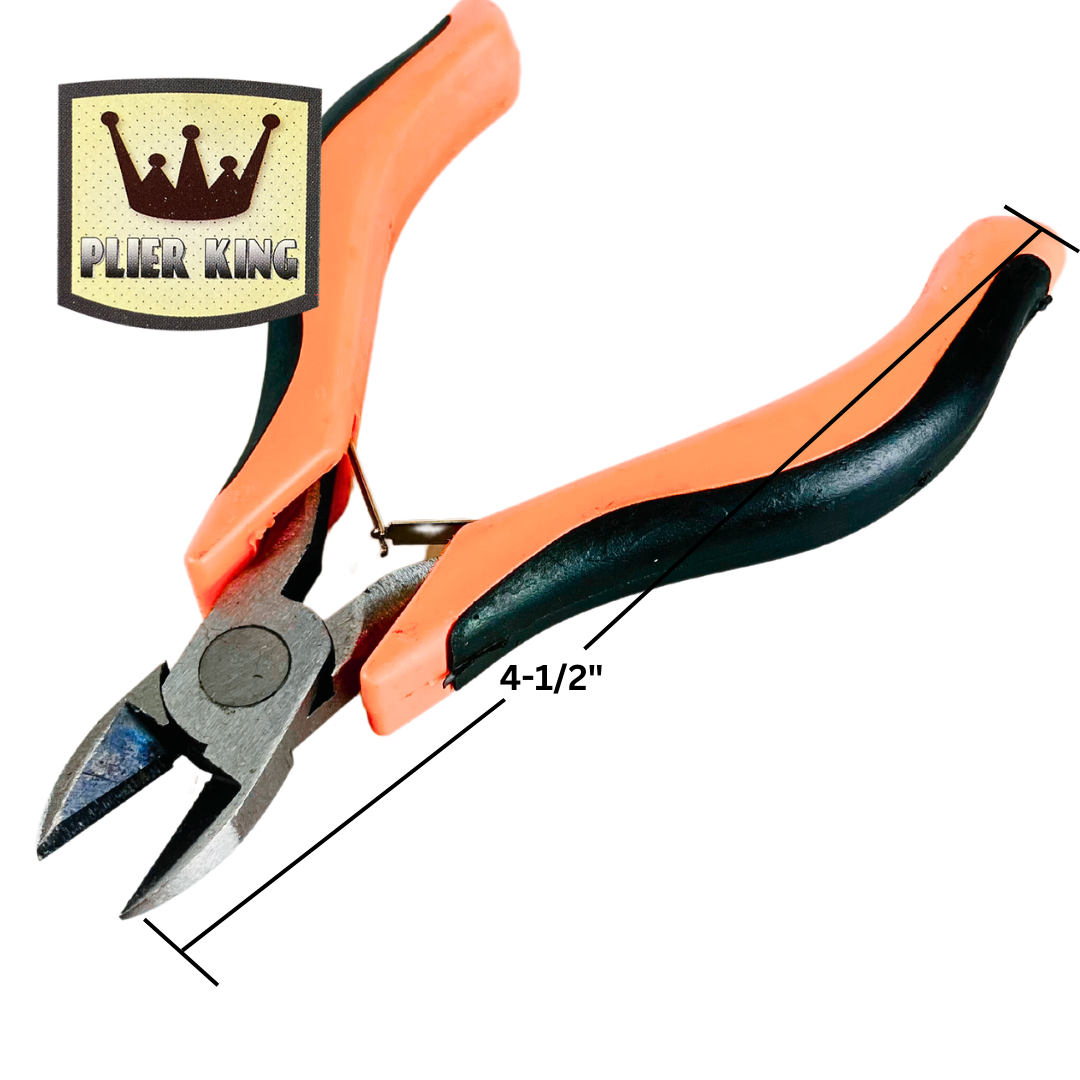 3 Piece 4.5" Mini Lineman Pliers Set – Long Nose, Linesman & Side Cutter with Comfort Grip Handles