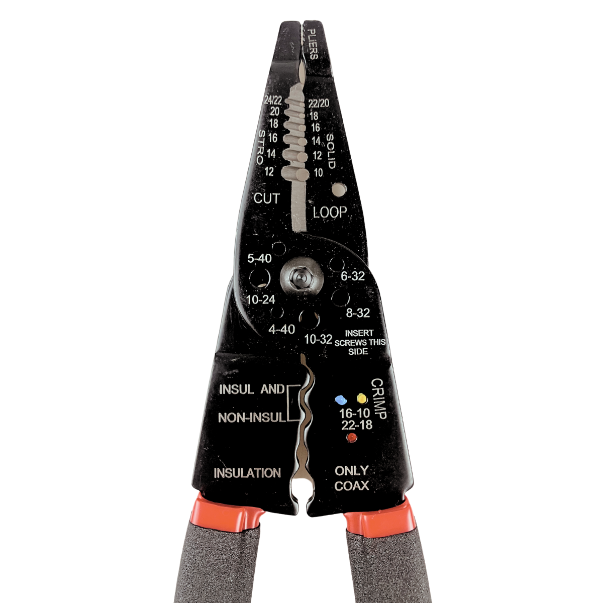 8" Wire Crimping and Cutting Tool With Size Gauge & Spring Action   - TP-28481