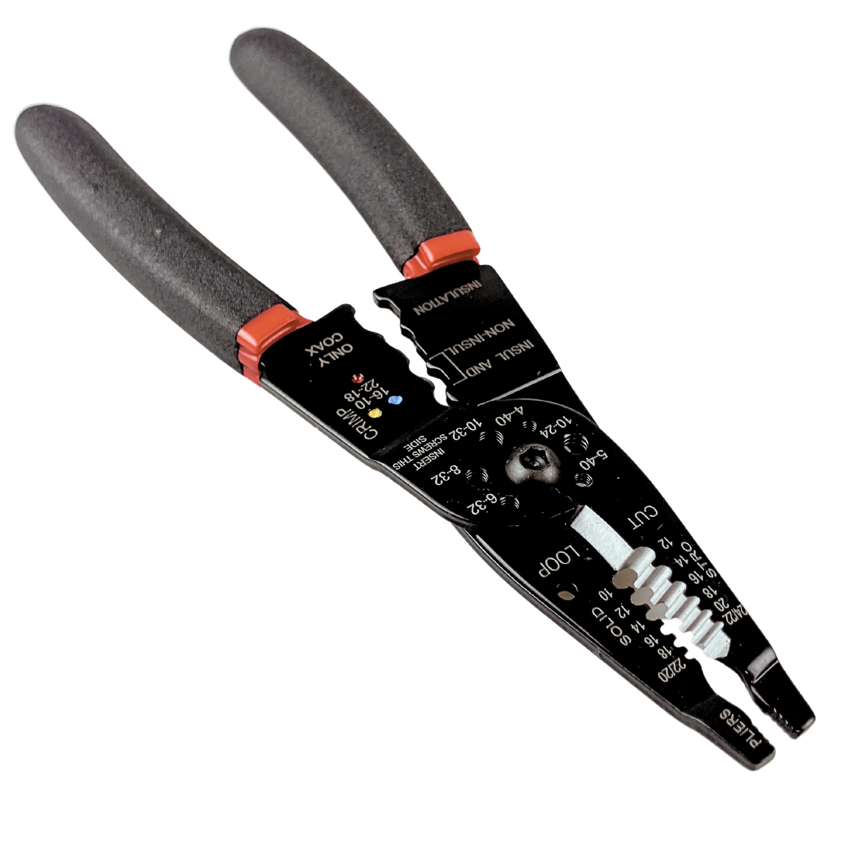 8" Wire Crimping and Cutting Tool With Size Gauge & Spring Action   - TP-28481