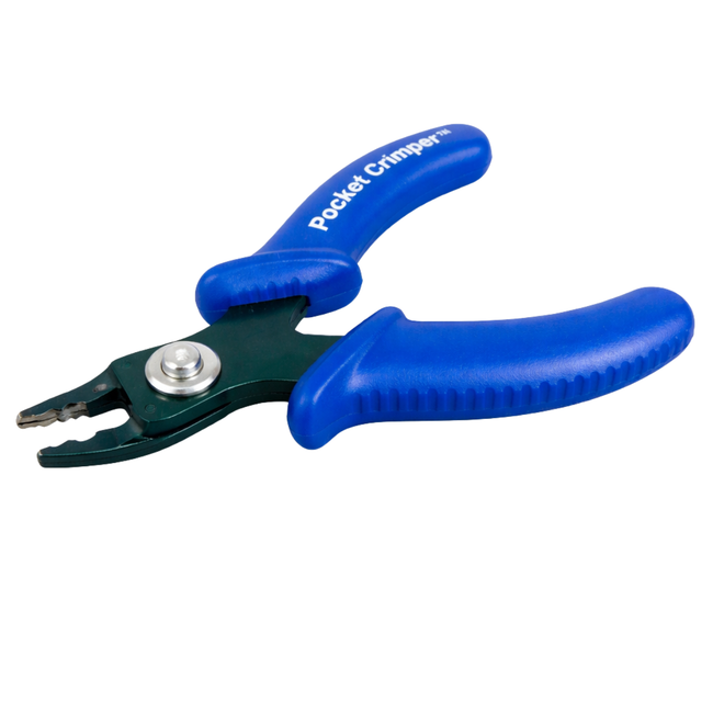 3.5" Pocket Sized Crimper: Portable Beading Companion | Dual Stations for Versatile Use | Precision Crimping up to 3mm | Complete Instructions Included
