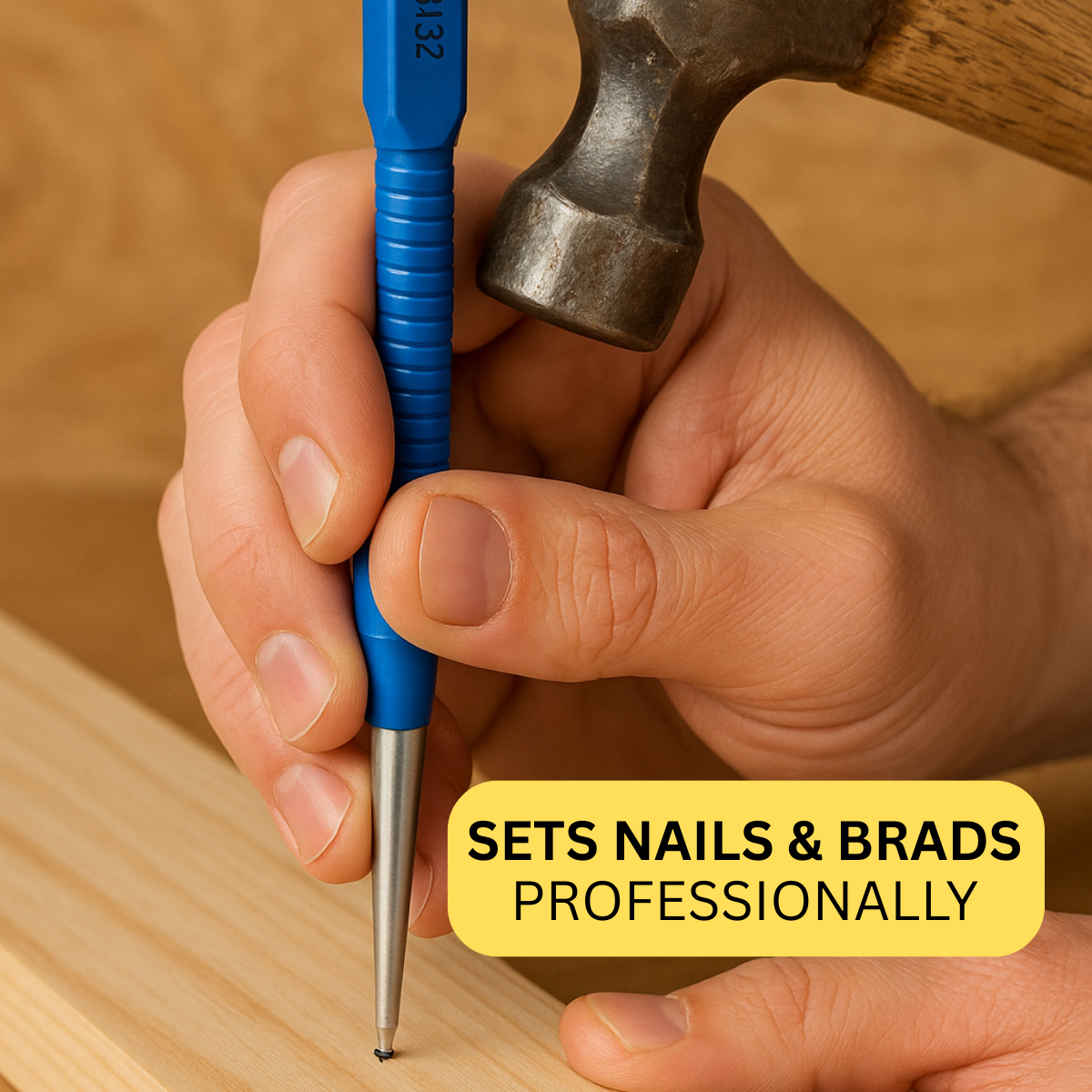 3 Pc. Nail & Brad Punch Set - Color Coded (Pack of: 2) - TZ-02703-Z02