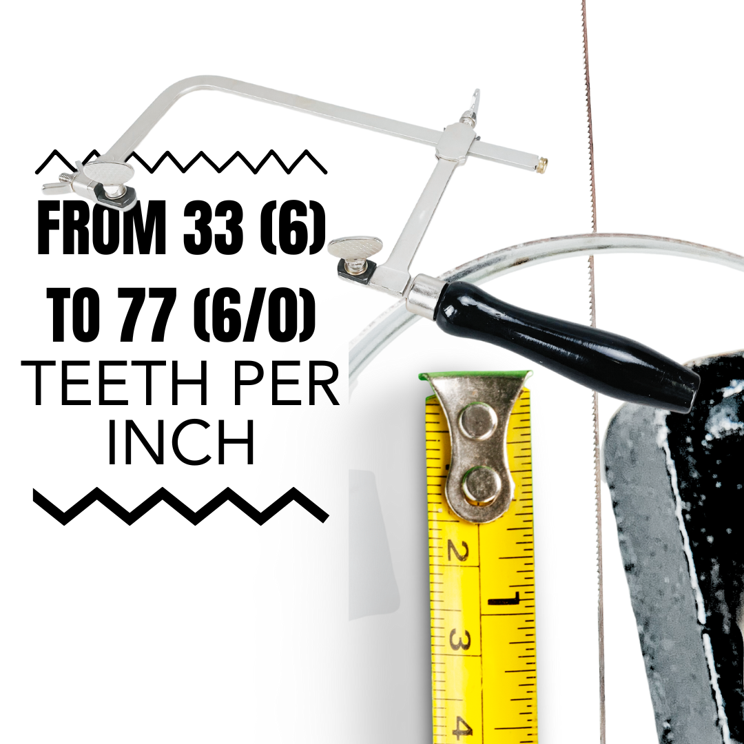 Jeweler’s Saw & Blades Precision Cutting Kit — Adjustable Saw Frame + 144-Piece Piercing Saw Blades Set