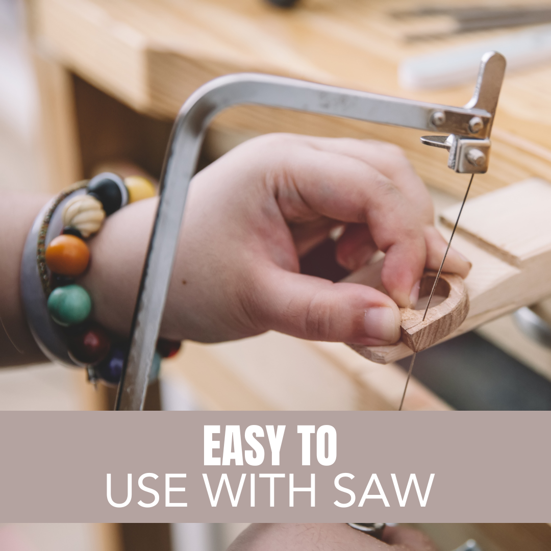 Jeweler’s Precision Cutting & Bench Kit — Adjustable Saw Frame + 144-Piece Saw Blades & Bench Anvil