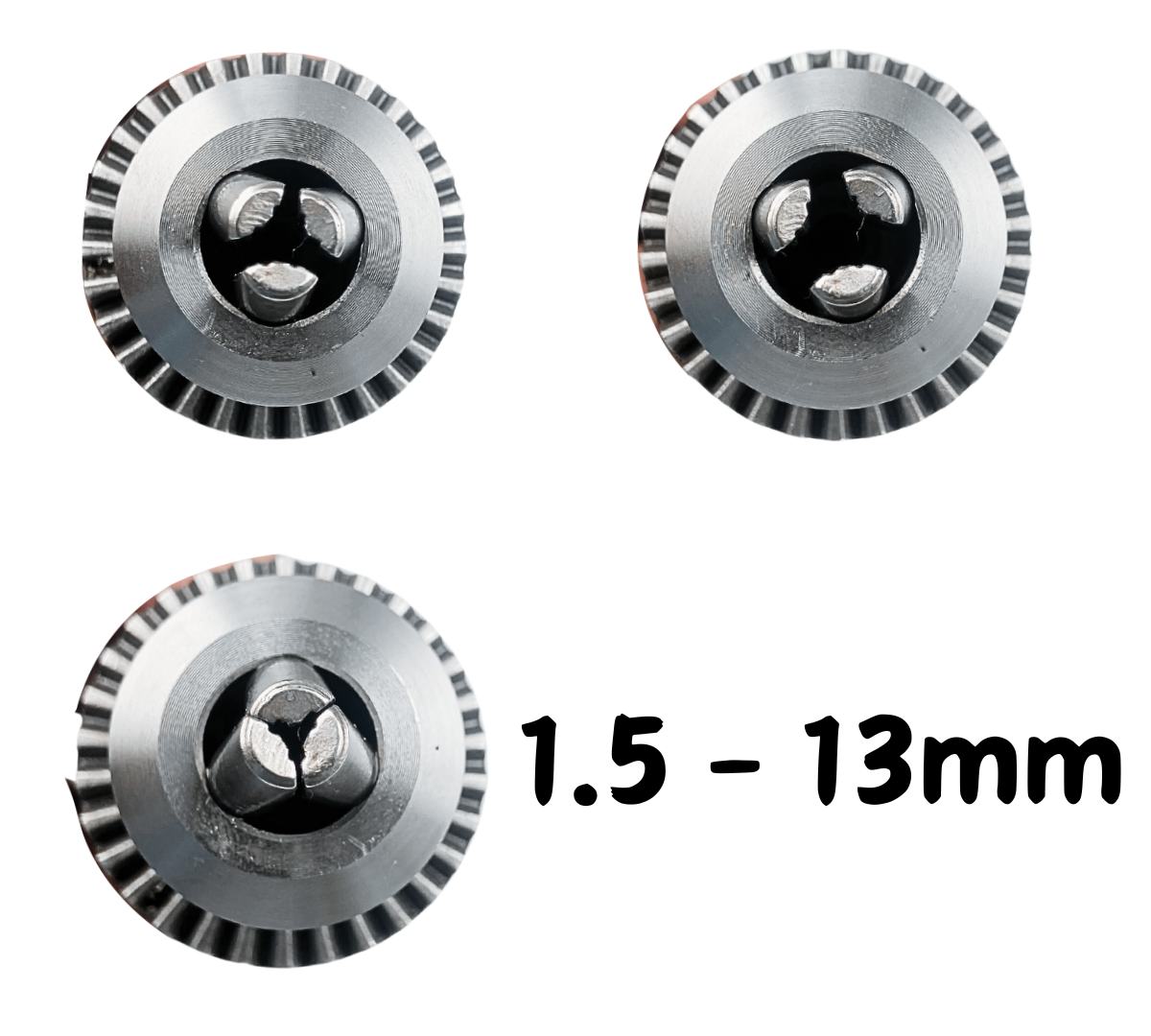 3 Pc Drill Chuck Set