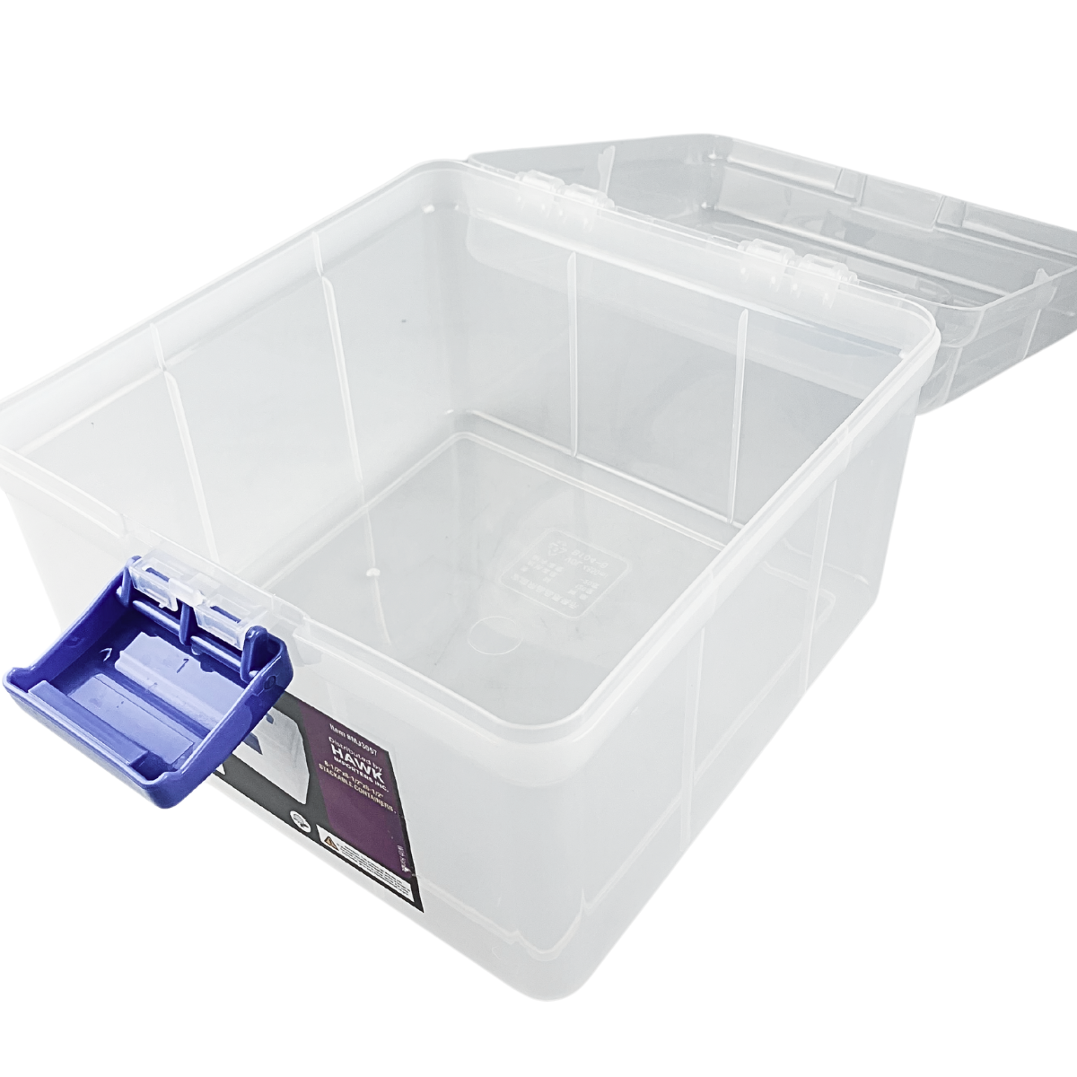 Clear Plastic Storage Box | Plastic Top Handle & Latch