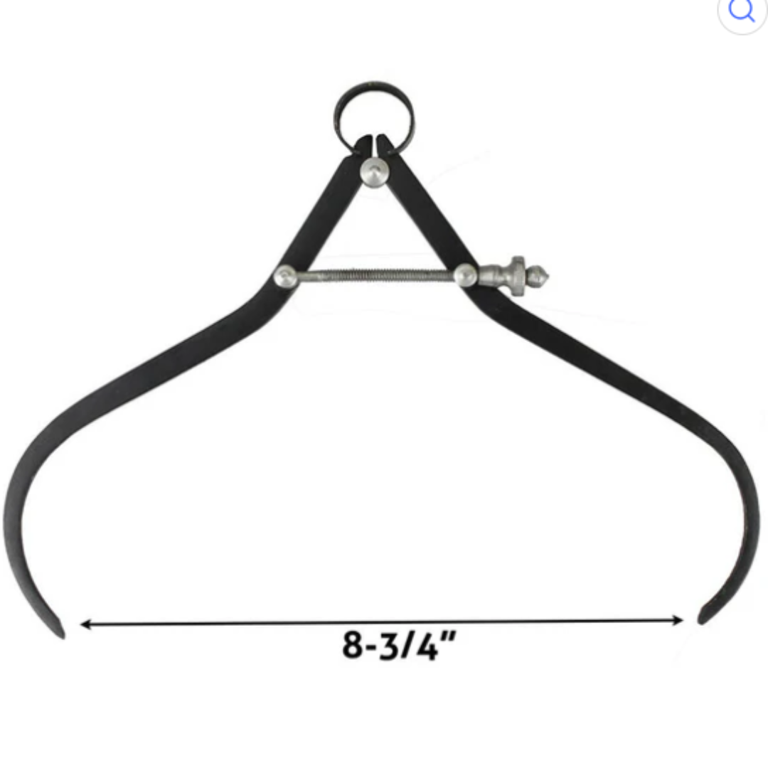 Quix Steel Outside Spring Caliper Set – 6″, 8″ & 12″ Precision Measuring Tools with Adjustable Tension Screw | Machinist, Fabrication & Workshop Caliper Kit